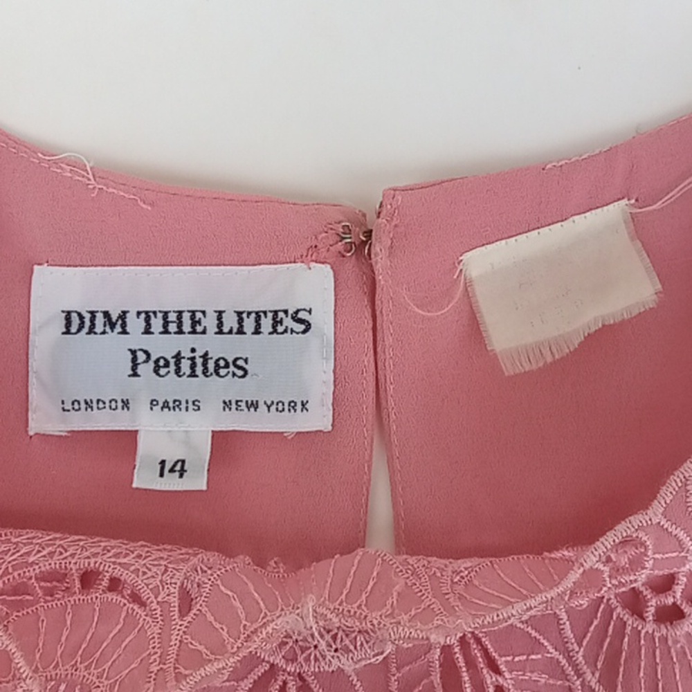Vintage 80s Dim The Lites Petites Dress - Picture 14 of 16
